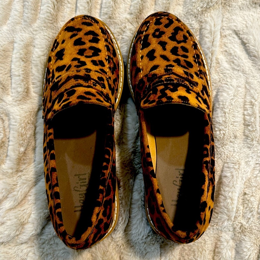 Leopard loafers. NWOT